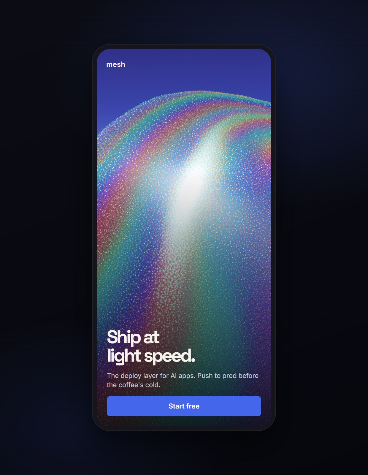 Neon Mesh on mobile