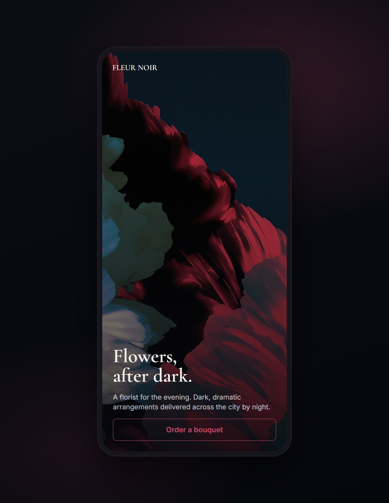 Nightbloom shown on a phone
