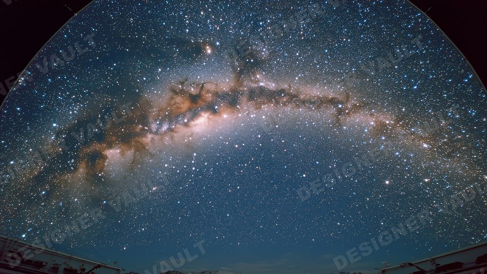Observatory 4K background, Deep-space cosmos, design 1 of 5