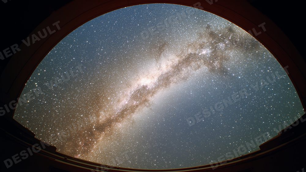 Observatory 4K background, Deep-space cosmos, design 2 of 5