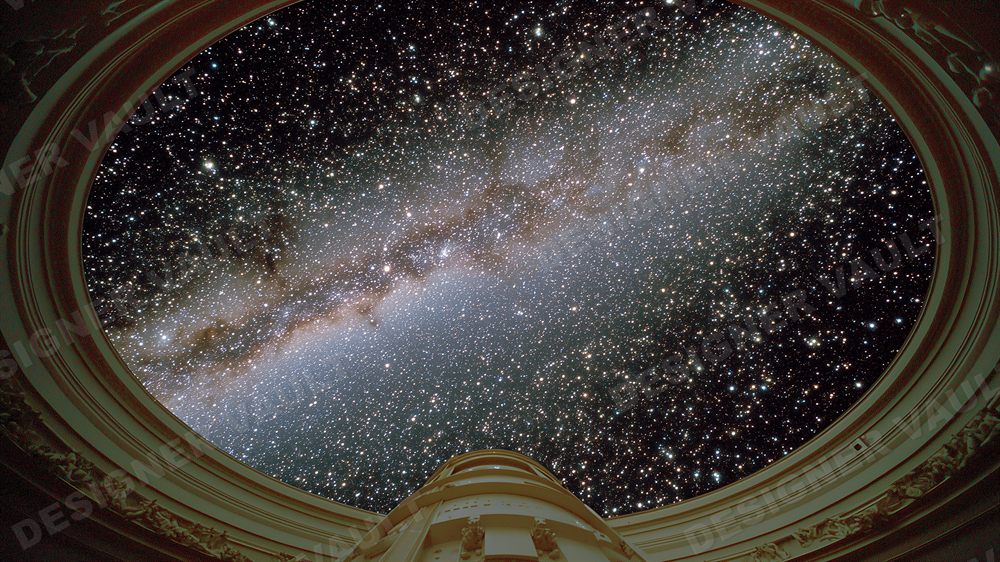 Observatory 4K background, Deep-space cosmos, design 4 of 5