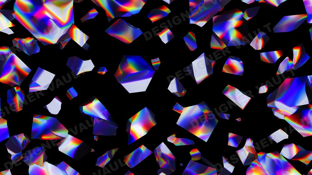 Obsidian 4K background, Iridescent black crystal, design 4 of 8