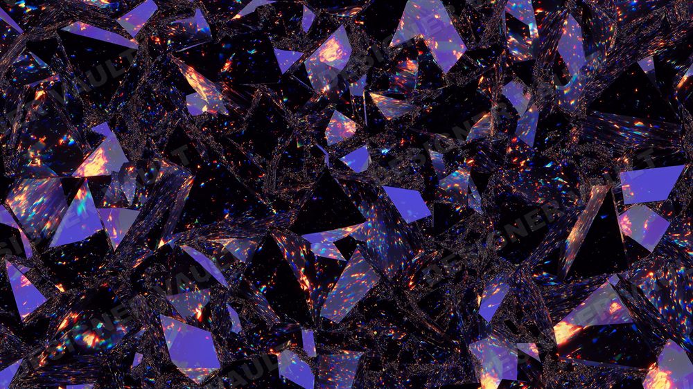 Obsidian 4K background, Iridescent black crystal, design 5 of 8