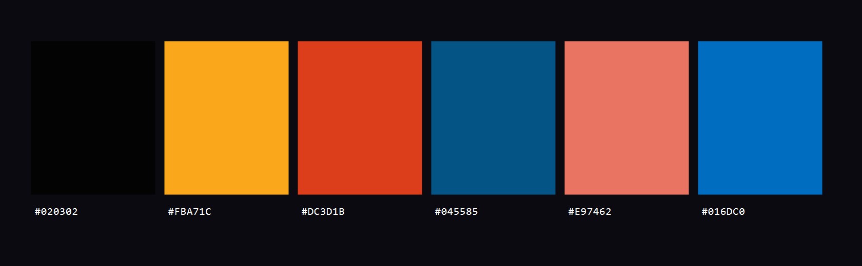 Piazza colour palette