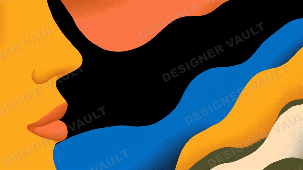 Piazza 4K background, Poster-flat crowds & profiles, design 4 of 6