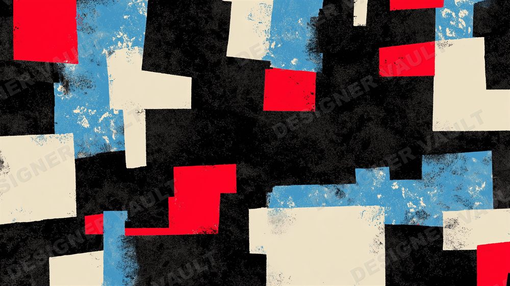 Post-Punk 4K background, Cut-and-paste punk collage, design 1 of 5