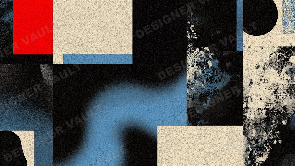 Post-Punk 4K background, Cut-and-paste punk collage, design 5 of 5