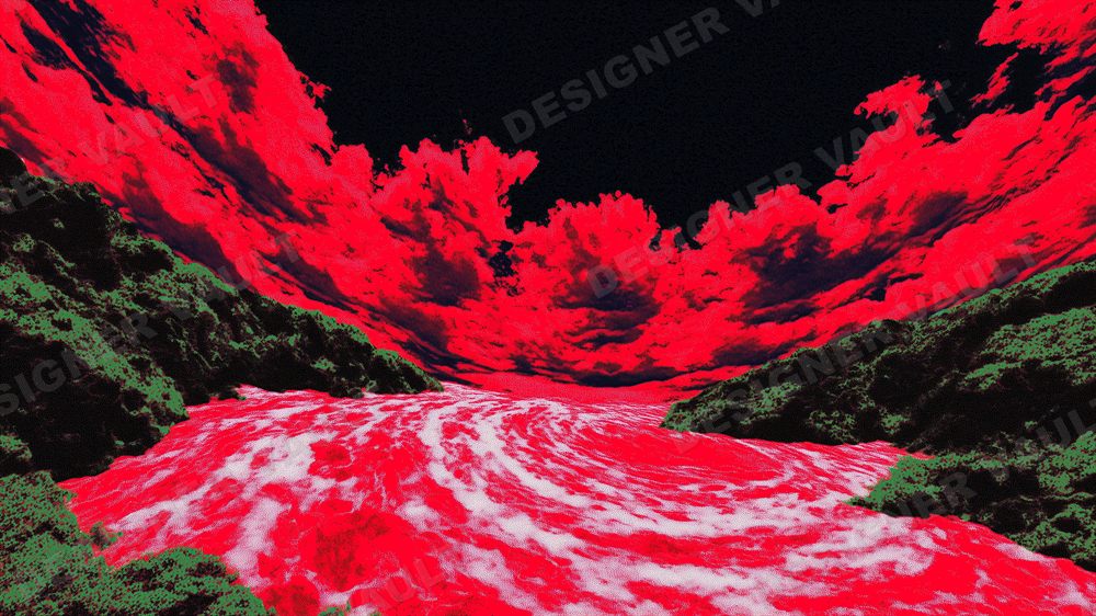 Rage Grain 4K background, Blood-red grainy chaos, design 1 of 5