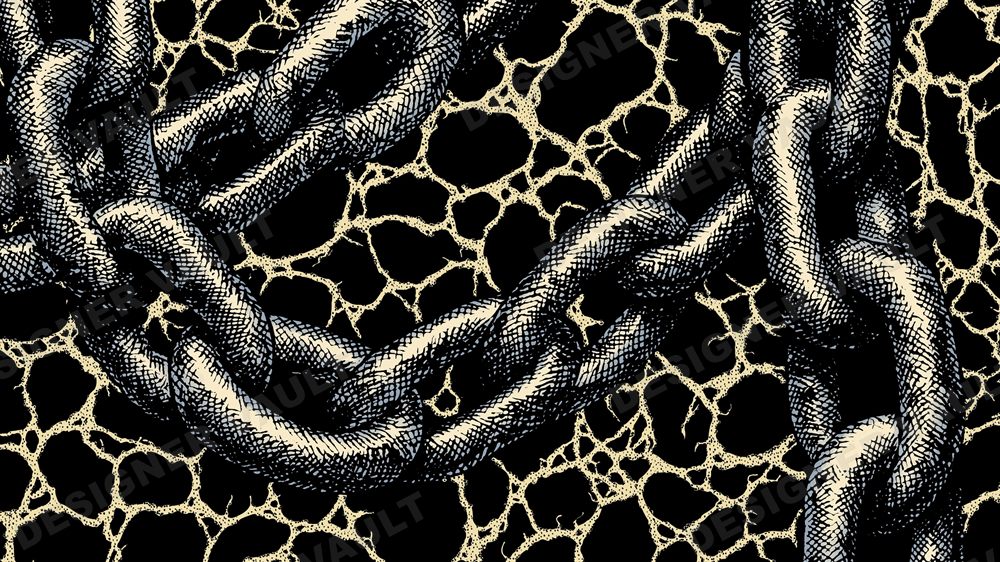 Relic 4K background, Dark woodcut illustration, design 2 of 9