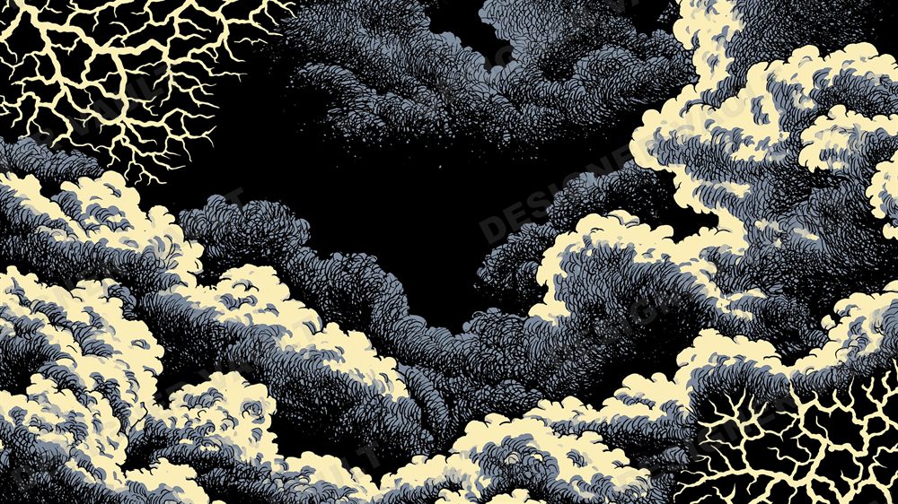 Relic 4K background, Dark woodcut illustration, design 3 of 9
