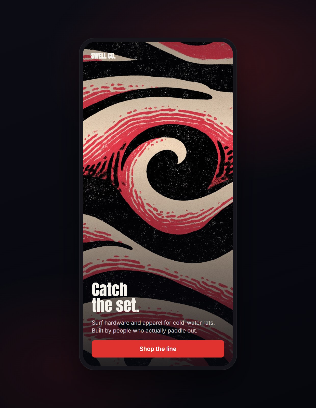 Riptide shown on a phone