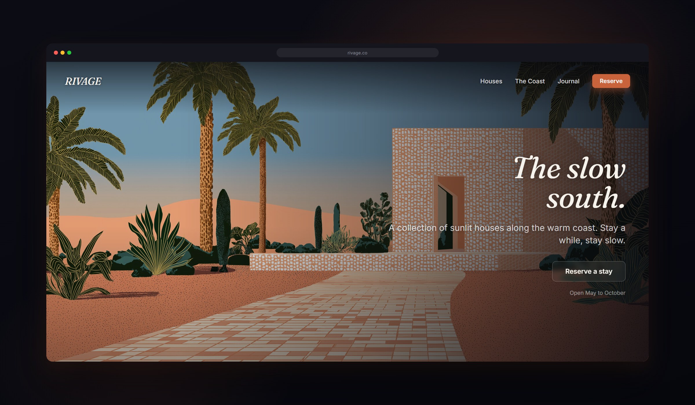 Riviera on desktop