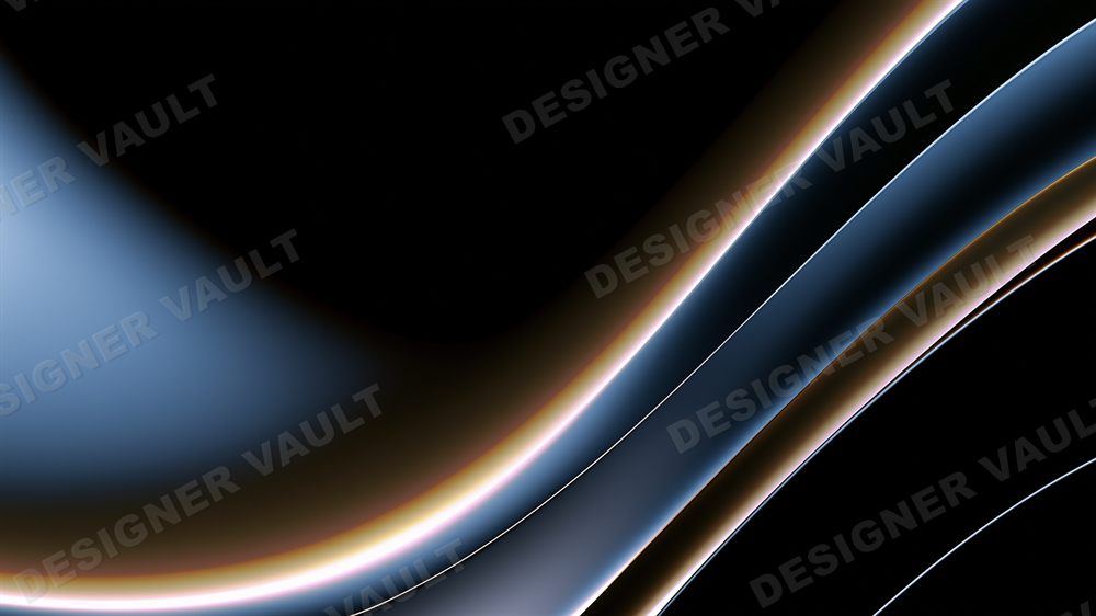 Slipstream 4K background, Dark glossy copper-edged waves, design 5 of 8