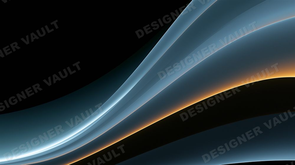 Slipstream 4K background, Dark glossy copper-edged waves, design 8 of 8