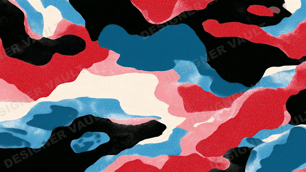 Static 4K background, Bold screen-printed streetwear, design 6 of 7