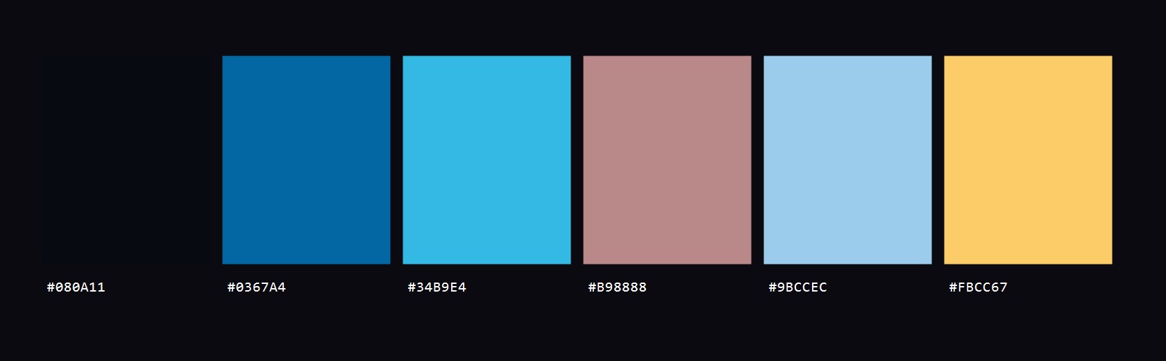 Summit colour palette