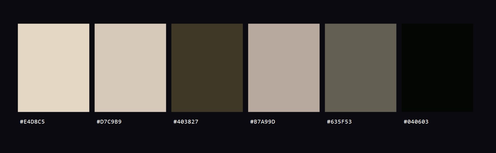 Travertine colour palette