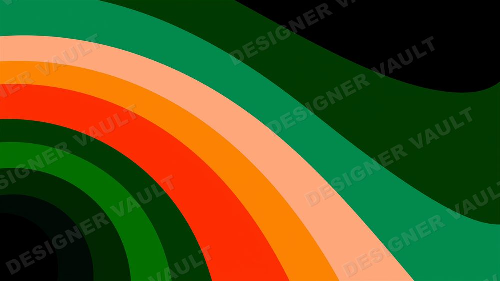 Tropicalia 4K background, Brazilian modernist curves, design 2 of 6