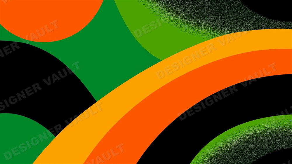 Tropicalia 4K background, Brazilian modernist curves, design 3 of 6