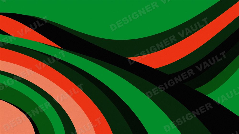 Tropicalia 4K background, Brazilian modernist curves, design 5 of 6