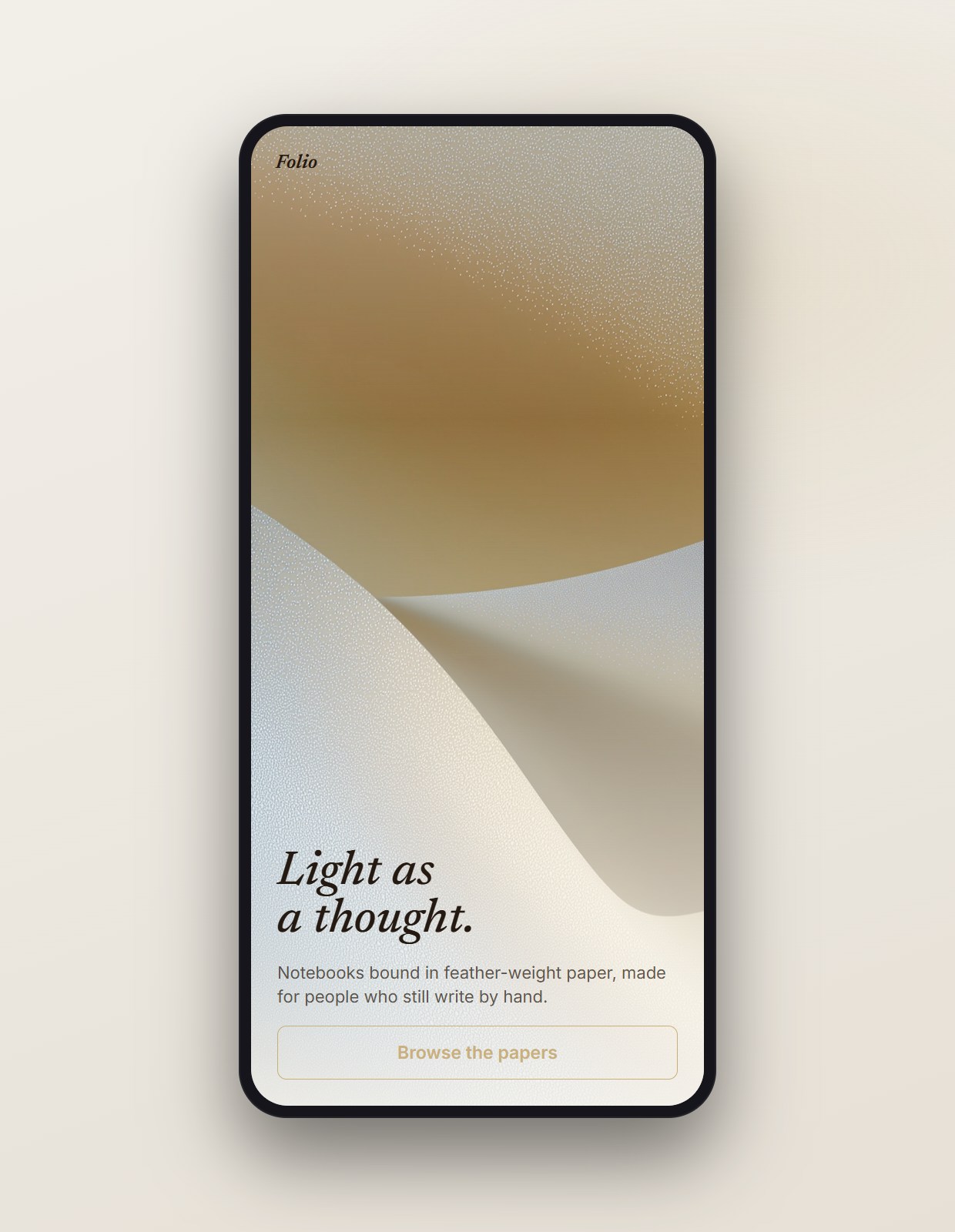 Vellum shown on a phone