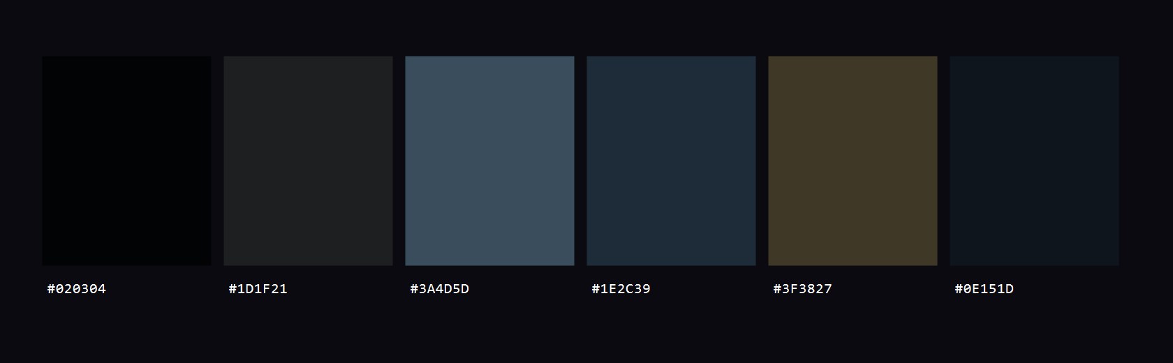 Velvet Rope colour palette