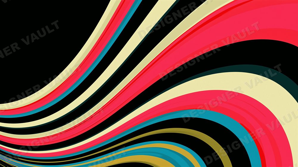 Vertigo 4K background, Concentric op-art stripes, design 2 of 7