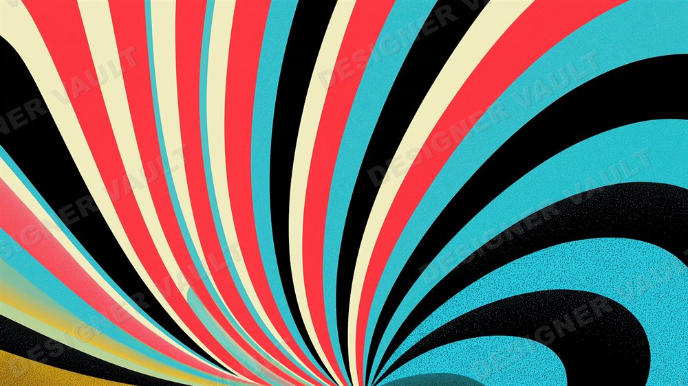 Vertigo 4K background, Concentric op-art stripes, design 3 of 7