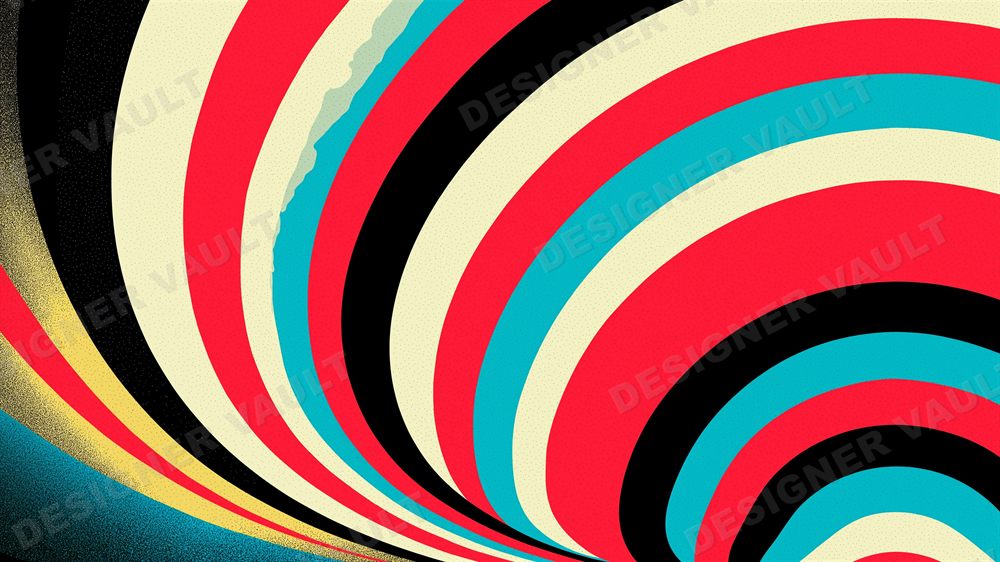 Vertigo 4K background, Concentric op-art stripes, design 6 of 7