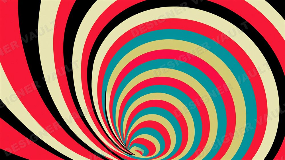 Vertigo 4K background, Concentric op-art stripes, design 7 of 7