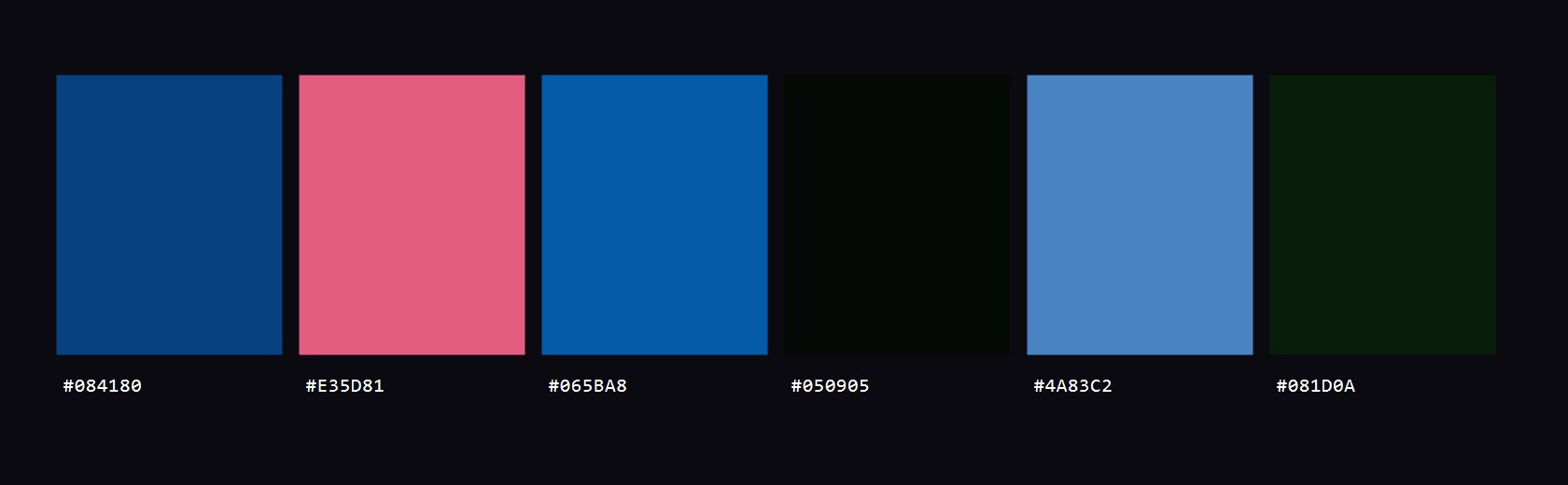 Vista colour palette