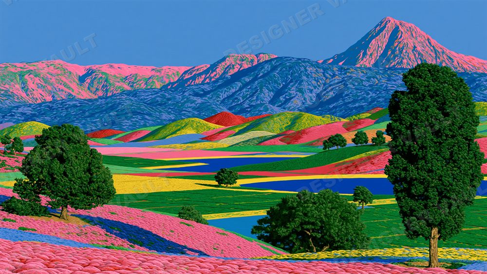 Vista 4K background, Bold fauvist landscapes, design 6 of 10