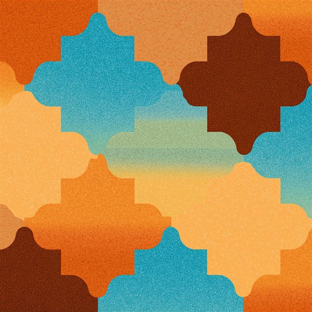 Same design as a square social background